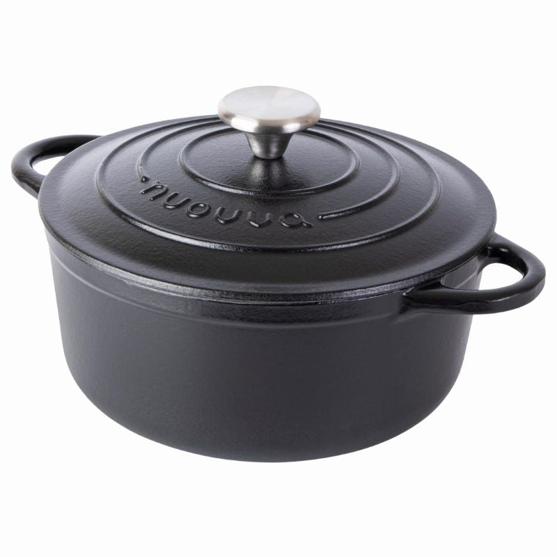 Enamelled Cast Iron Casserole Pot - 22cm - 2.9L (Multiple Colours)