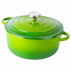 Enamelled Cast Iron Dutch Oven Casserole Pot (Multiple Colours & Sizes)