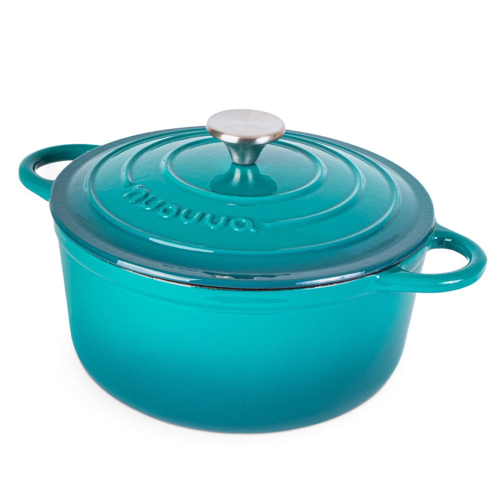 Enamelled Cast Iron Dutch Oven Casserole Pot (Multiple Colours & Sizes)