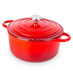 Enamelled Cast Iron Dutch Oven Casserole Pot (Multiple Colours & Sizes)