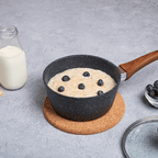 Marble Granite Non-Stick Saucepan with Lid - 16cm, by Nuovva