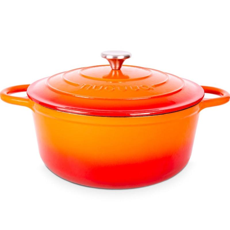 Enamelled Cast Iron Dutch Oven Casserole Pot (Multiple Colours & Sizes)