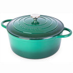 Enamelled Cast Iron Dutch Oven Casserole Pot (Multiple Colours & Sizes)