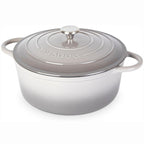 Grey Enemalled Cast Iron Dutch Oven, Casserole Pot - 30cm - 6.9L