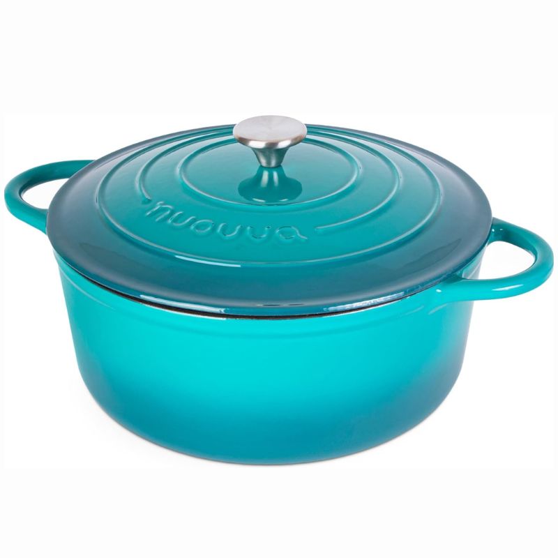 Enamelled Cast Iron Dutch Oven Casserole Pot (Multiple Colours & Sizes)