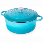 Enamelled Cast Iron Dutch Oven Casserole Pot (Multiple Colours & Sizes)