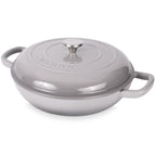 Shallow Cast Iron Dutch Oven Casserole Pot (Multiple Colours & Sizes) by Nuovva