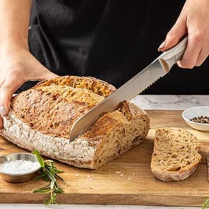 Stainless Steel Knife Set with Hardwood Block (Multiple Quantities: 5pcs, 14pcs), by Nuovva