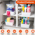 5-Piece Storage Basket Set with Handles (multiple colors)  by Stackzy