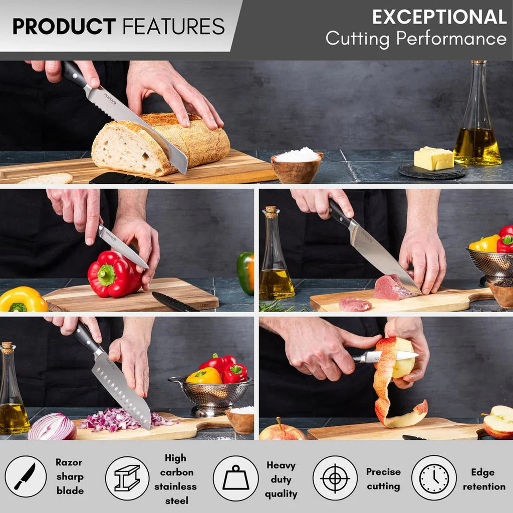 Professional High Carbon Steel Kitchen Single & Sets Knives  (Multiple Variants), by Nuovva