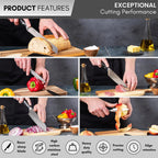 Professional High Carbon Steel Kitchen Single & Sets Knives  (Multiple Variants), by Nuovva