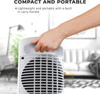 Nuovva Mini Electric Heater Fan, Portable Space Heater