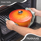 Orange Aluminium Casserole Pot with Lid - 4L - 24cm, by Nuovva