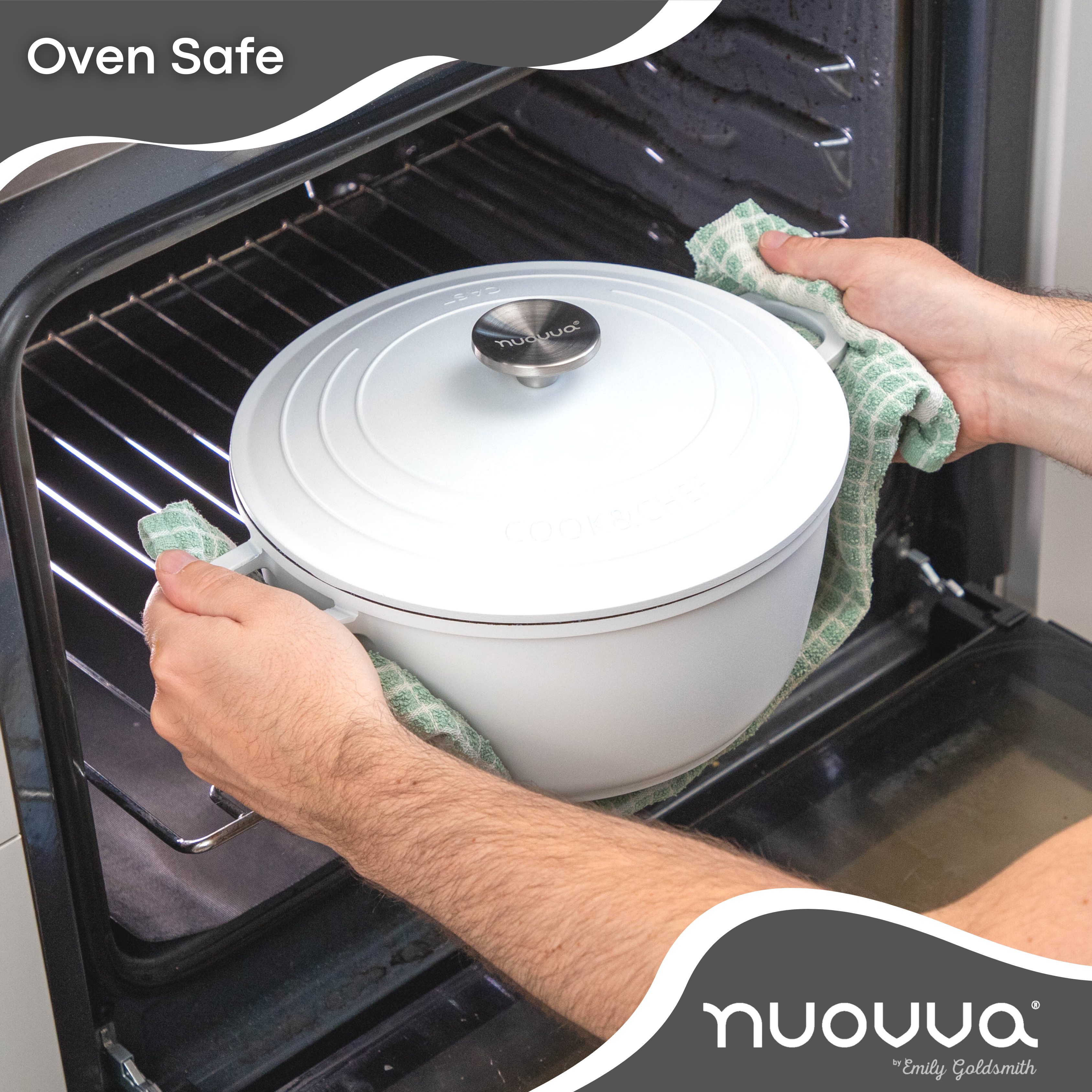 Aluminium Casserole Pot with Lid - 4L - 24cm, (Multiple Colours) by Nuovva