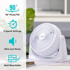 Desk Turbo Fan - White / Black