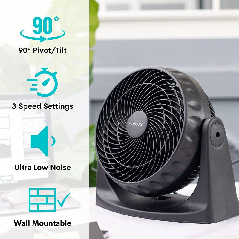 Desk Turbo Fan - White / Black