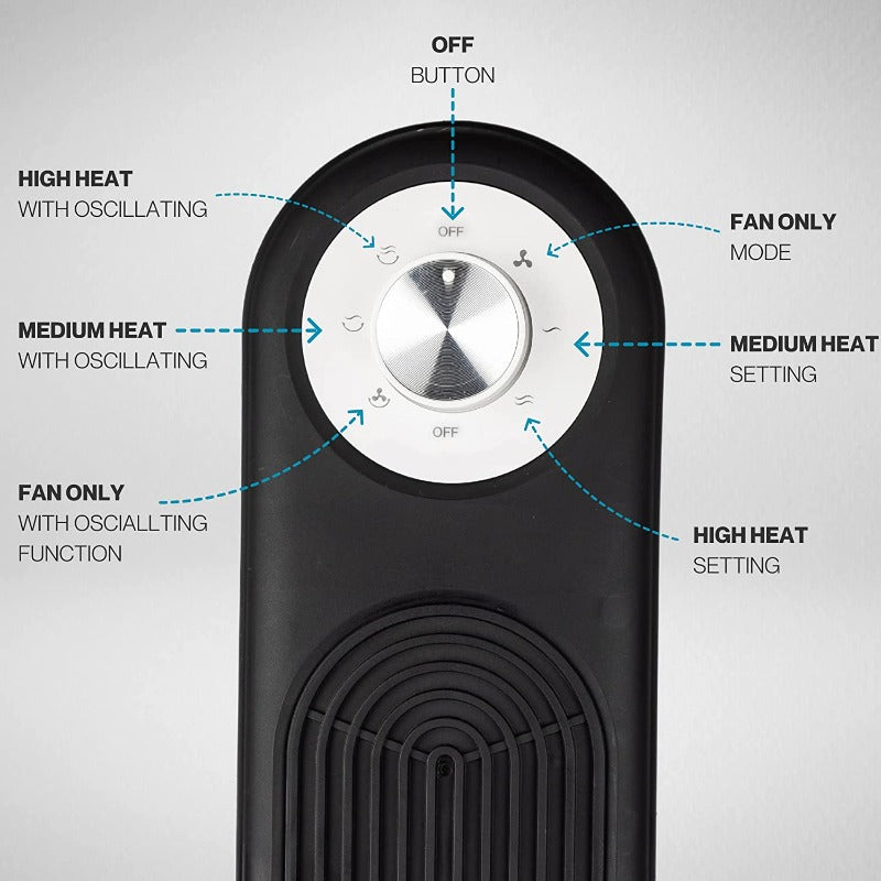 Electric Tower Fan Heater
