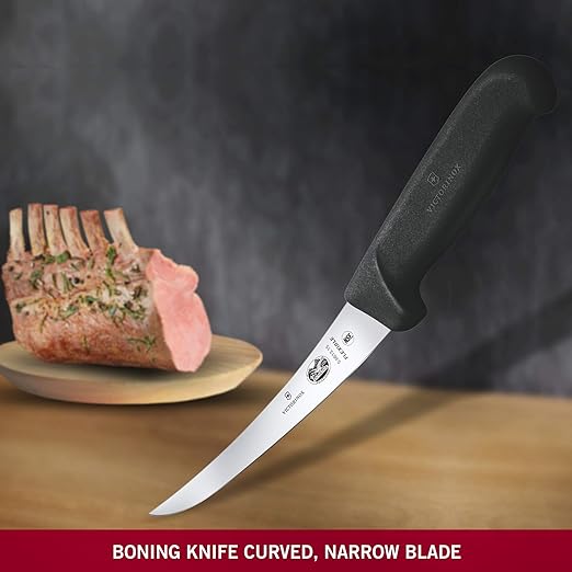 Victorinox Fibrox Pro Curved Boning Knife | Black | 15 cm