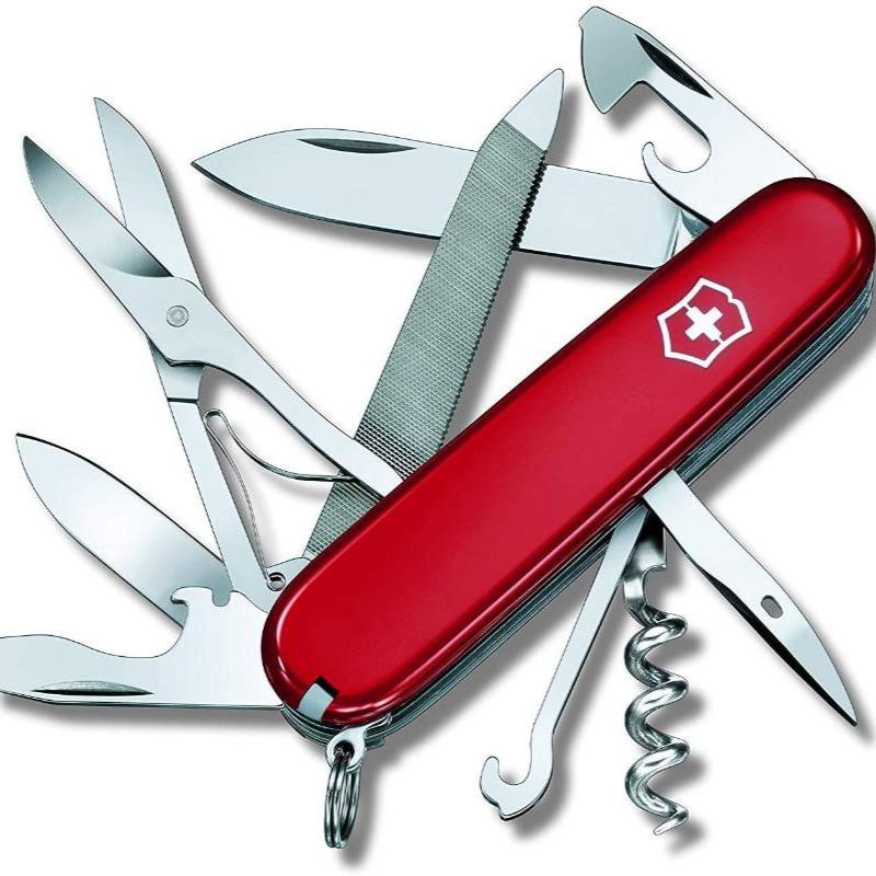 Victorinox Mountaineer Medium Swiss Army Pocket Knife  | Red |  91 mm