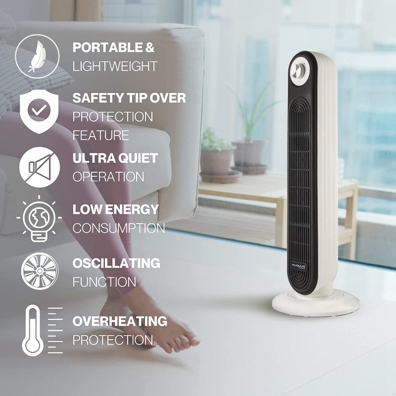 Electric Tower Fan Heater