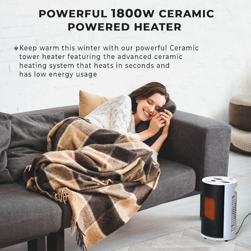 Nuovva Mini Electric Heater Fan, Portable Space Heater