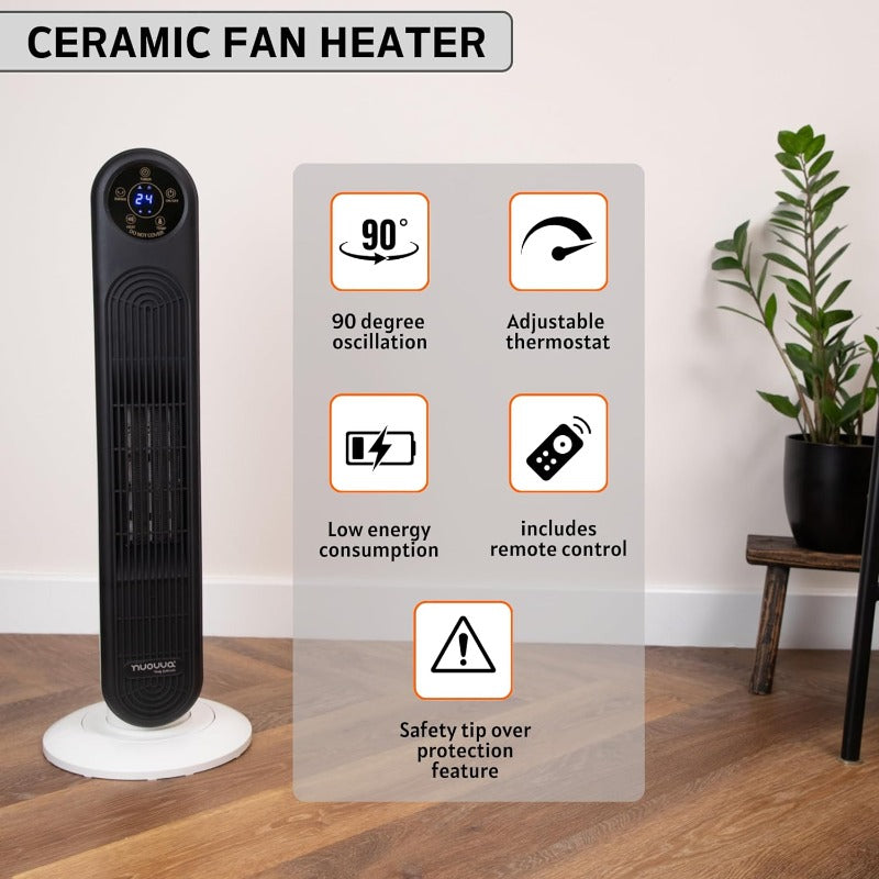 Electric Tower Fan Heater