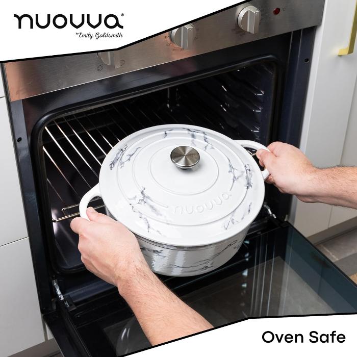 Enamelled Cast Iron Casserole Pot - 28cm - 6L (Multiple Colours Available)