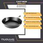 Pre-Seasoned Cast Iron Skillet - 8 inch (20cm)