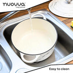 Marble Enamelled Cast Iron Casserole Pot - 28cm - 6L