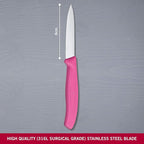 Victorinox  Straight Edge Paring Knife | Green, Pink, Yellow and Orange | 8 cm