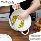 Enamelled Cast Iron Casserole Pot - 28cm - 6L (Multiple Colours Available)