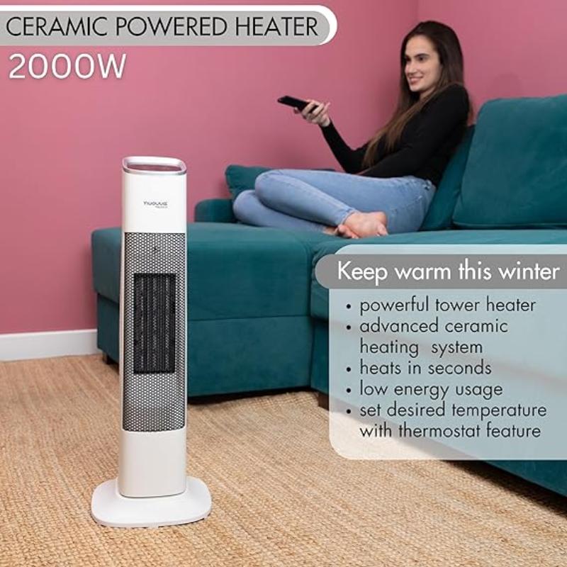 Touchscreen Energy Efficient Electric Heater with Remote Control