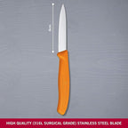 Victorinox  Straight Edge Paring Knife | Green, Pink, Yellow and Orange | 8 cm