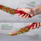 Granite Non-Stick Kitchen Knife Set 5pcs - Multiple Colours, by Nuovva