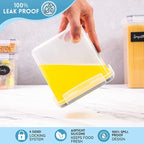 Airtight Kitchen Food Storage Containers, Multiple Sizes - Set of 14, by Nuovva