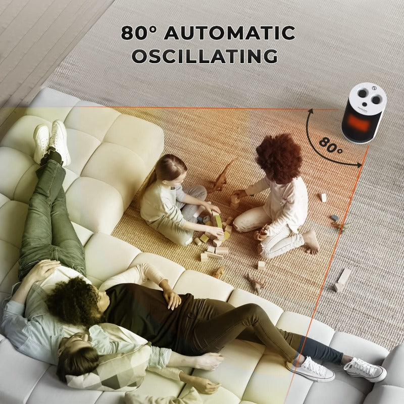 Nuovva Mini Electric Heater Fan, Portable Space Heater