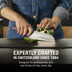 Victorinox Santoku Knife Rosewood with Fluted Edge in Gift Box | Brown