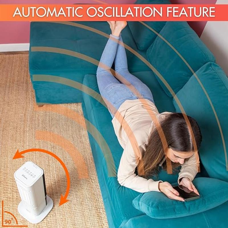 Energy Efficient Electric Heater with  Fireplace Display