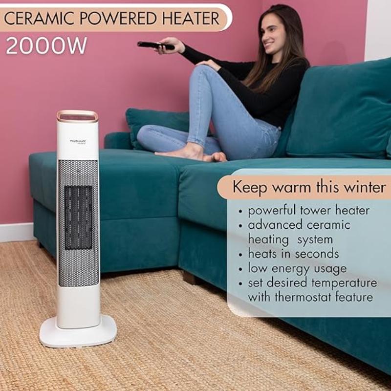 Touchscreen Energy Efficient Electric Heater with Remote Control