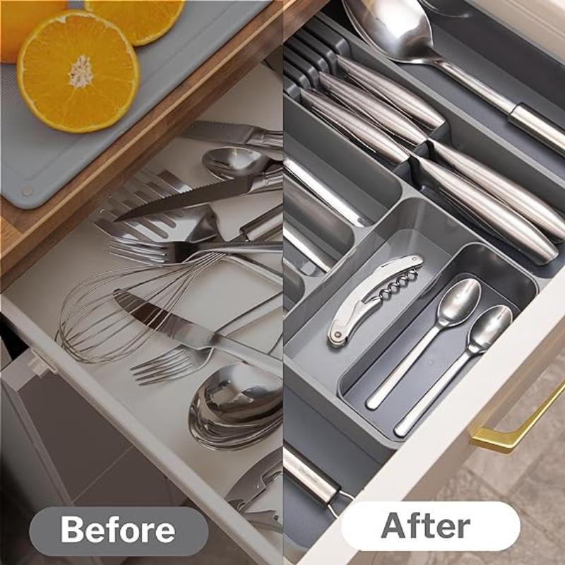 Expandable Cutlery Drawer Organiser Divider (Multiple Colours), by Nuovva