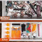 Clear Drawer Organiser Set - 16 pcs, by Stackzy