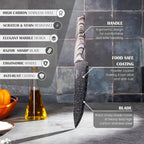 Professional Kitchen Knife Set with Acrylic Block - 17 Pieces (Multiple Colours), by Nuovva