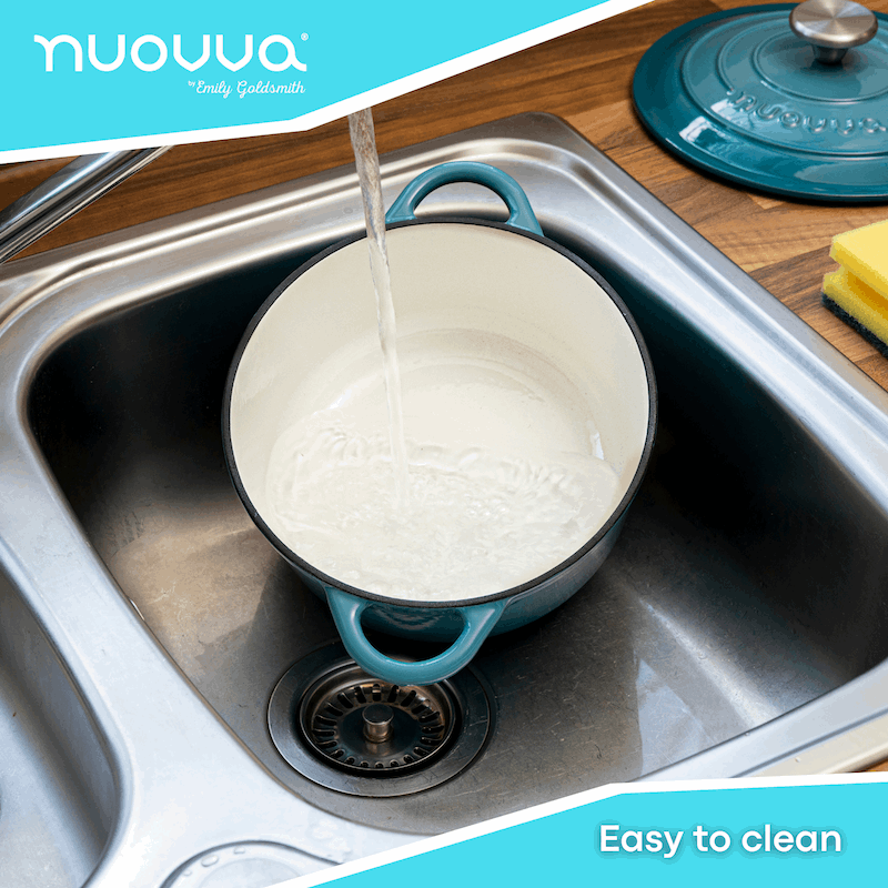 Enamelled Cast Iron Casserole Pot - 22cm - 2.9L (Multiple Colours)