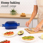 Enamelled Cast Iron Bread Loaf Pot – 22.5 × 14cm, Dutch Oven (Multiple Colours), by Nuovva