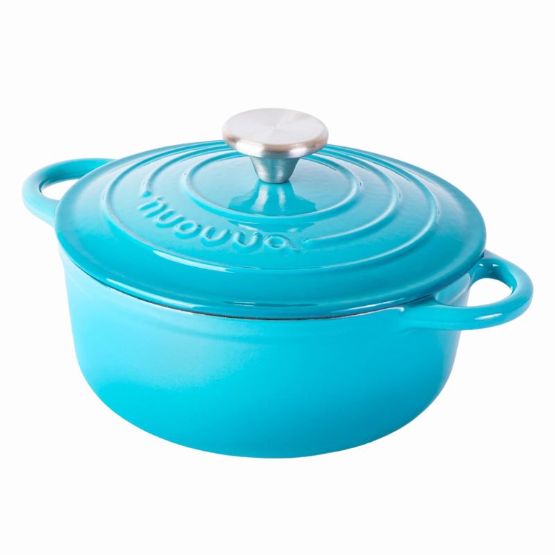 Enamelled Cast Iron Casserole Pot - 20cm - 2L (Multiple Colours)