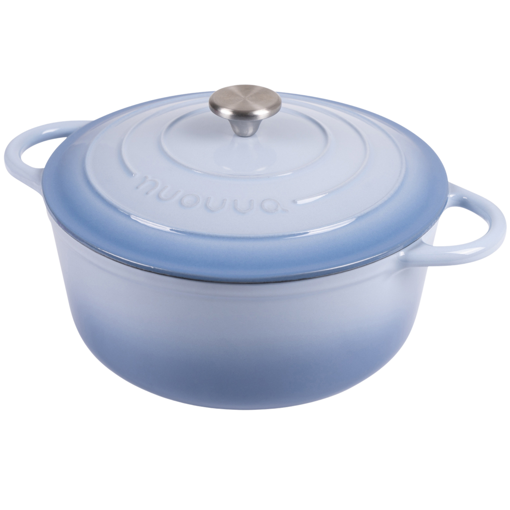 Cast Iron Dutch Oven, Casserole Pot - 28cm, 6L (Multiple Colour - Pastel Shades)