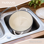 Enamelled Cast Iron Dutch Oven Casserole Pot (Multiple Colours & Sizes)