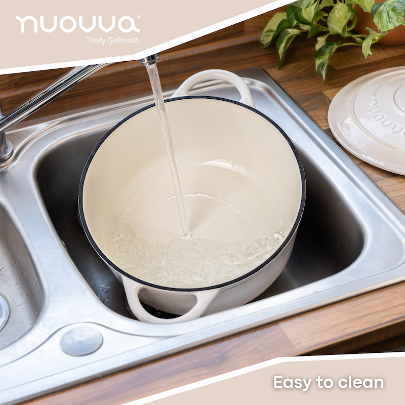 Cast Iron Dutch Oven, Casserole Pot - 28cm, 6L (Multiple Colour - Pastel Shades)