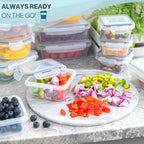 Airtight Food Storage Containers Sets - 30 Pieces, by Nuovva