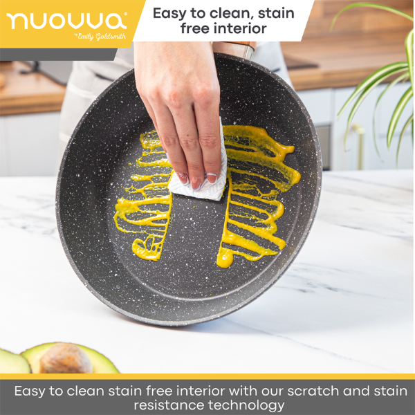 Granite Kitchen Cookware Set with Lids – 8-Pieces